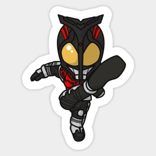 Kamen Rider Dark Kabuto Chibi Style Kawaii Sticker